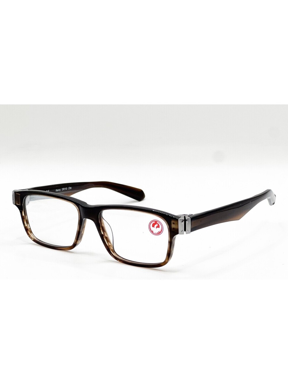 Dragon Kenny Dr110 216 Black Brown Authentic Eyeglasses 53-16-145